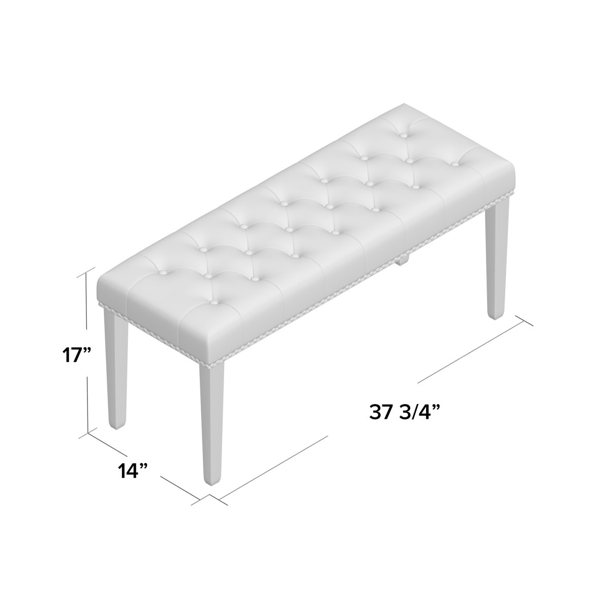 Andover Mills™ Iolanthe Upholstered Bench & Reviews Wayfair